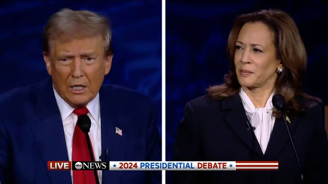 TRUMP AND HARRIS FACE OFF IN CONTENTIOUS DEBATE