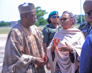 PHOTOS: Remi Tinubu Visits Borno, gifts N250m To Flood Victims