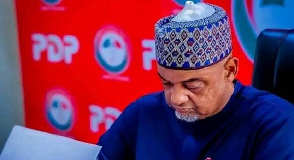 CRISIS DEEPENS AS  PDP NATIONAL WORKING COMMITTEE FACTION SUSPEND NATIONAL CHAIRMAN DAMAGUM, SECRETARY