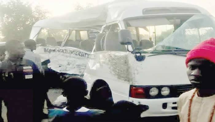 STUDENTS KILLED, 23 INJURED IN BORNO AUTO CRASH