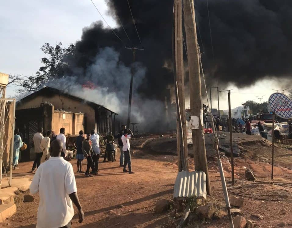 Fire Razes Shops Offices in Plateau